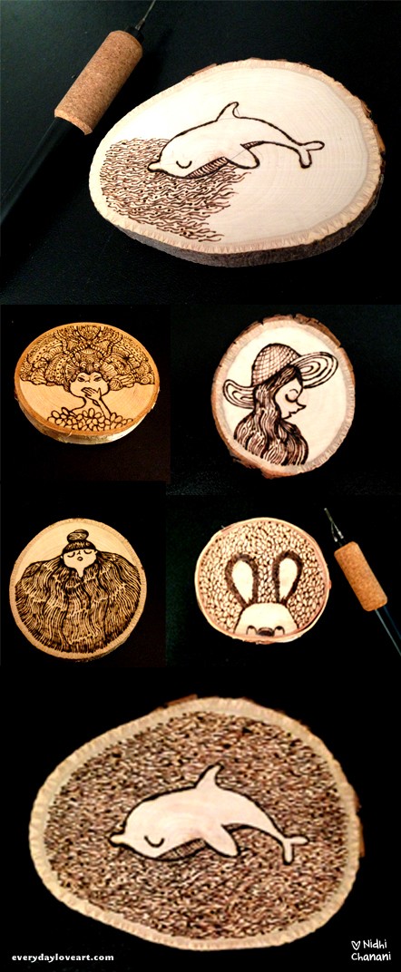 wood burning materials Archives - Everyday Love Art - The Art of Nidhi  Chanani