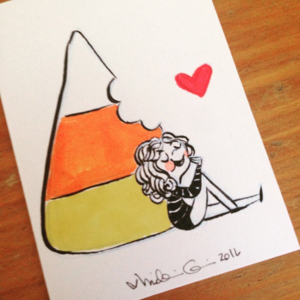 candy corn break inktober by nidhi chanani