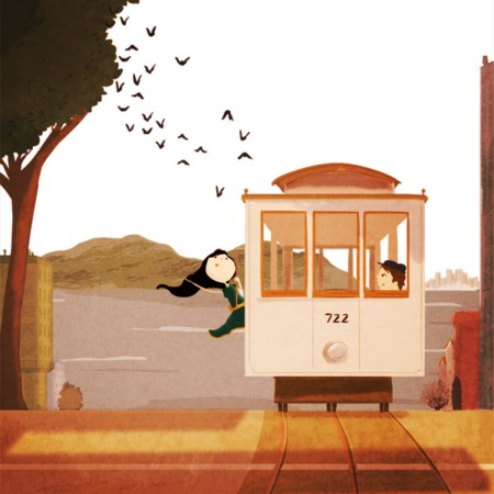 Cable Car - Blank Card